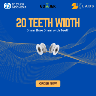 ZKLabs GT2 20 teeth Width 6mm Bore 5mm with Teeth